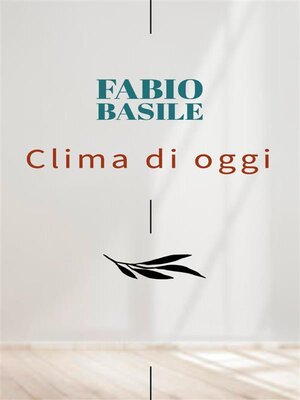 cover image of Clima di oggi